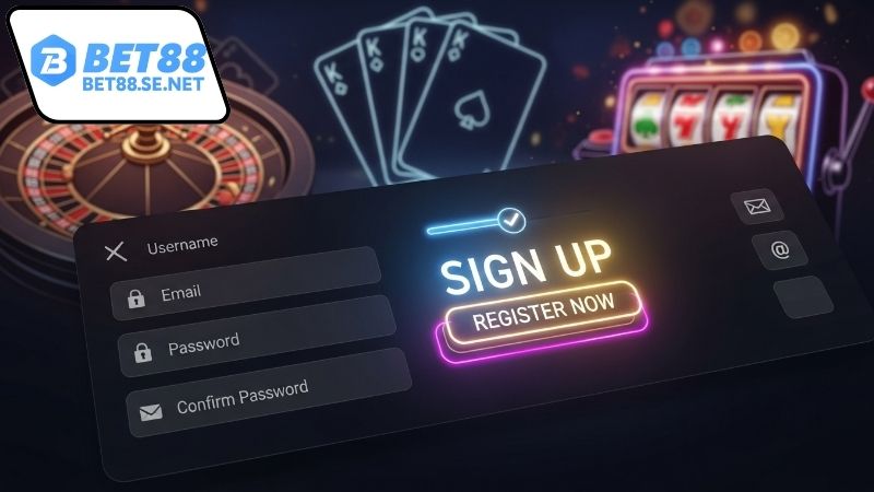 Đăng ký BET88 – Bắt đầu hành trình cá cược trực tuyến 2 Cách mở tài khoản BET88 được tối ưu cho người dùng