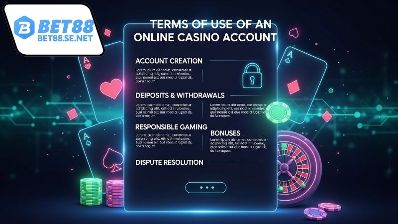 Điều khoản sử dụng – Quy định và cam kết của BET88 1 Quy định sử dụng BET88 dành cho người chơi