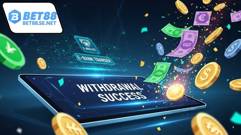 Rút tiền BET88 – Trải nghiệm giao dịch tiện lợi 1 Hướng dẫn rút tiền BET88 cho người mới